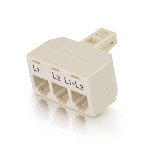 C2G/Cables to Go 41062 Two Line Telephone Splitter L1 L2