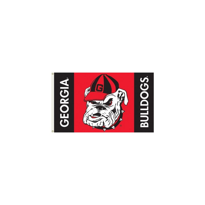 NCAA Georgia Bulldogs 3-by-5 Foot Flag Bulldog Logo with Grommets