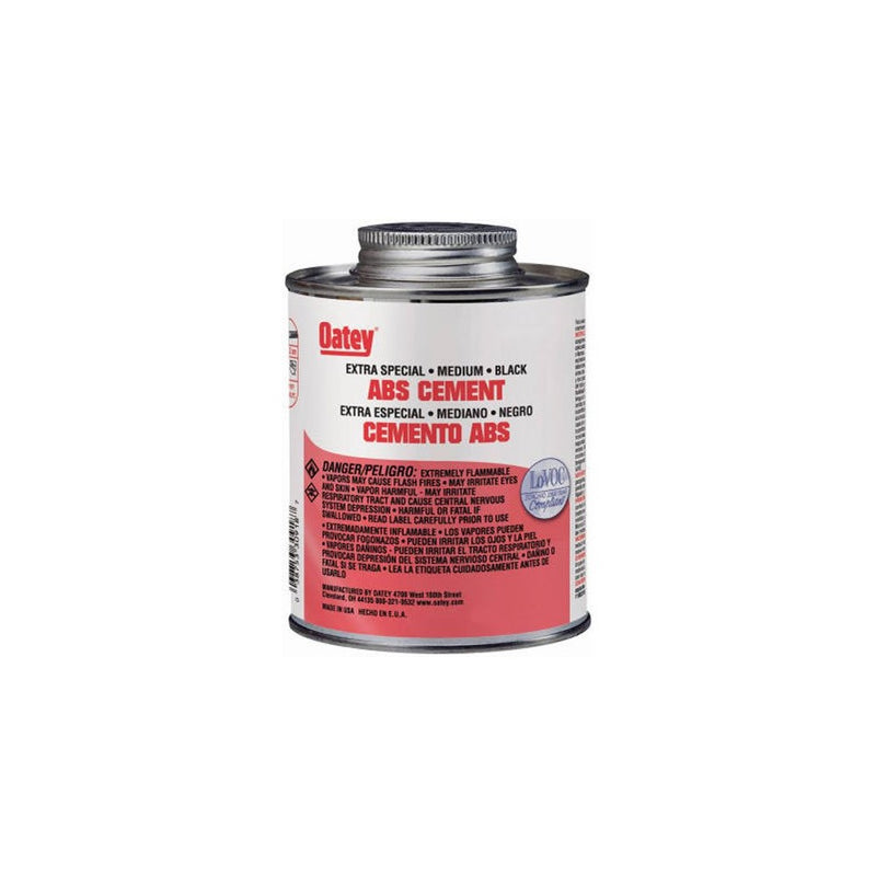 Oatey 30917 ABS Extra Special Cement, Black, 8-Ounce