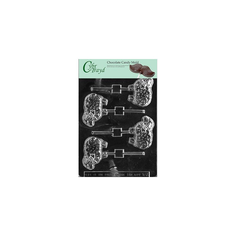 Cybrtrayd Life of the Party E187 Country Lamb Lolly Easter Chocolate Candy Mold in Sealed Protective Poly Bag Imprinted with Copyrighted Cybrtrayd Molding Instructions