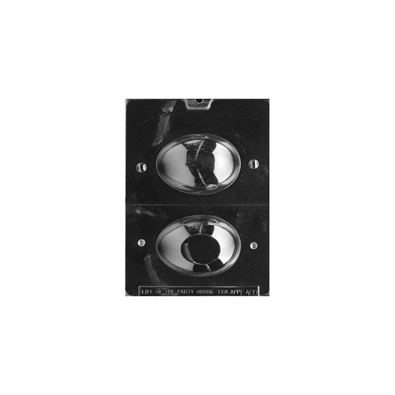 Cybrtrayd Life of the Party E405 1/2-Pound Egg Easter Chocolate Candy Mold in Sealed Protective Poly Bag Imprinted with Copyrighted Cybrtrayd Molding Instructions