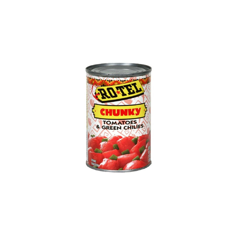 RotelChunky Diced Tomatoes & Green Chilies, 10-Ounce Cans (Pack of 12)