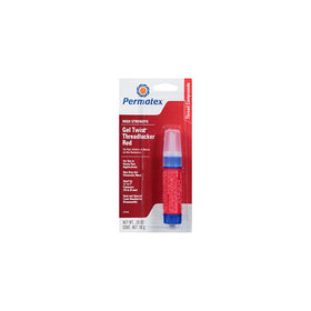 Permatex 27010 High Strength Threadlocker Red Gel Twist, 10 g