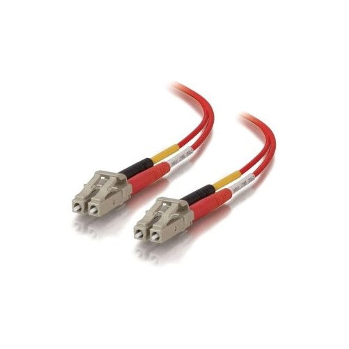 C2G/Cables to Go 37377 LC/LC Duplex 50/125 Multimode Fiber Patch Cable (3 Meter, Red)