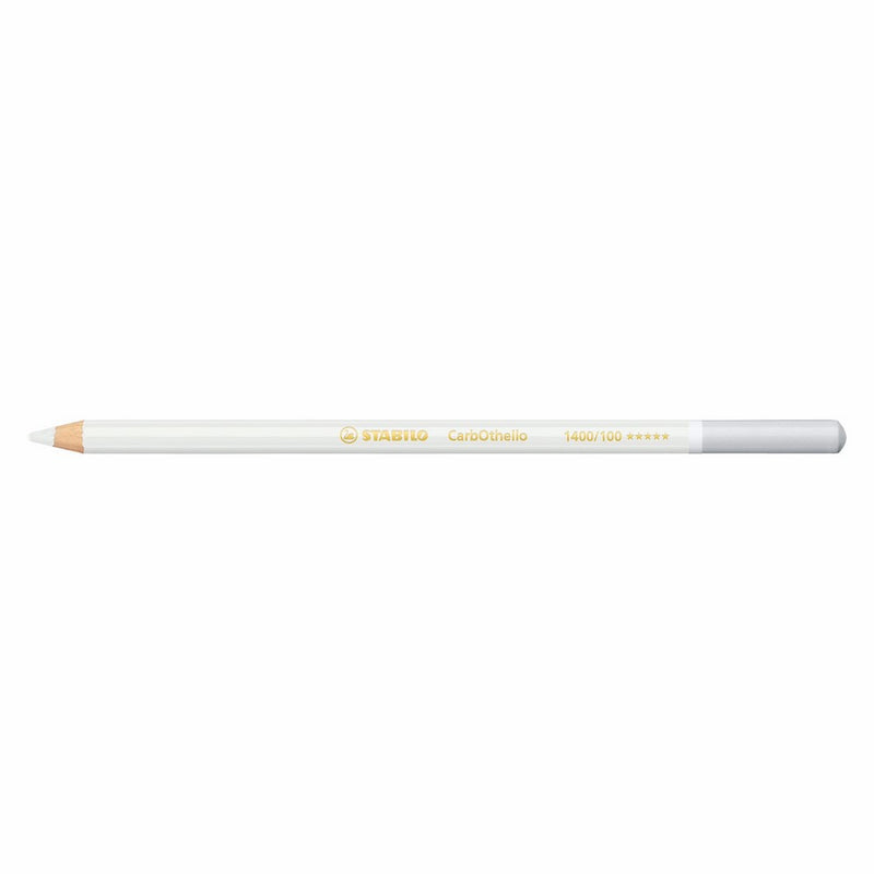 Stabilo CarbOthello Chalk-Pastel Colored Pencil, 4.4 mm - Titanium White
