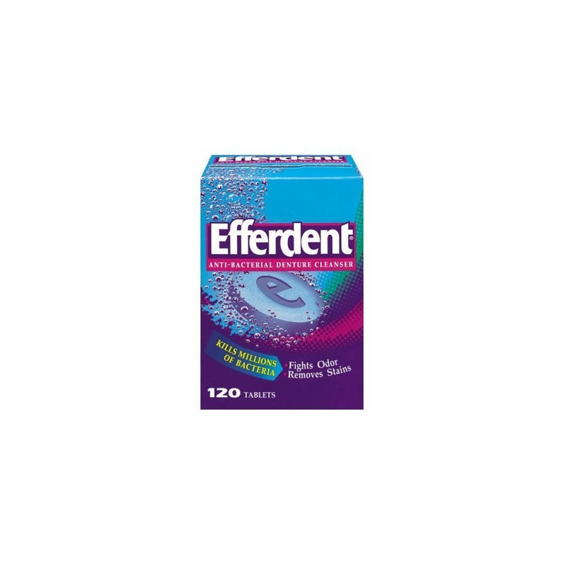 Efferdent Denture Cleanser, 120-Count Tablets (Pack of 3)