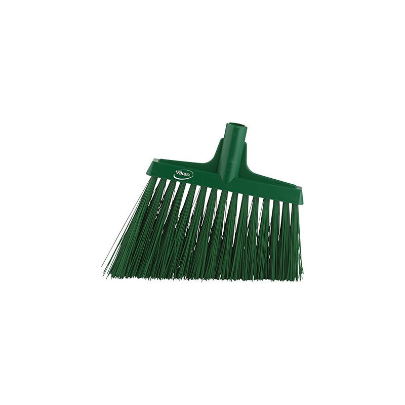 Vikan 29142 Heavy Duty Sweep Floor Broom Head, PET Bristle, Polypropylene Block, 11", Green