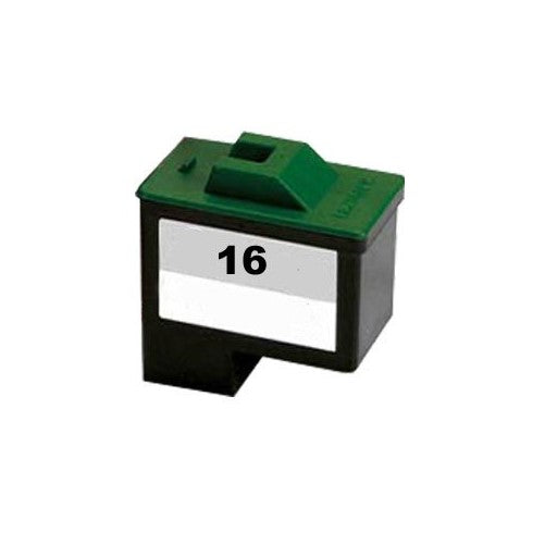 1- Pack No. 16 Black Remanufactured Ink for Lexmark X75 X1150 X1185 X1270 X22...