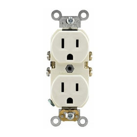 Leviton 250-WBR15-00Y Weather-Resistant Wide Body Duplex Receptacle
