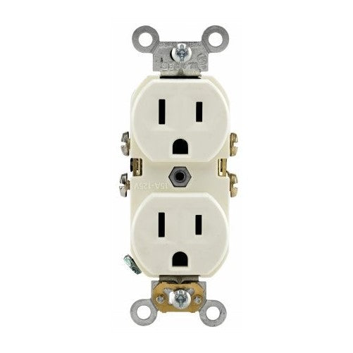 Leviton 250-WBR15-00Y Weather-Resistant Wide Body Duplex Receptacle