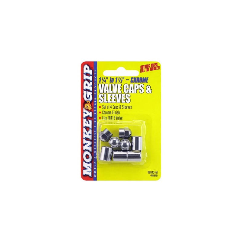 BELL AUTOMOTIVE PRODUCTS 22-5-08843-M 8 Piece Chr Cap/Sleeve