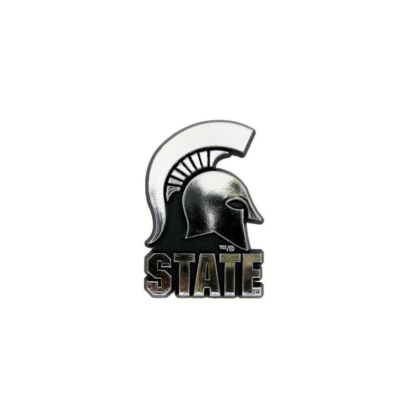 Michigan State Spartans Silver Auto Emblem