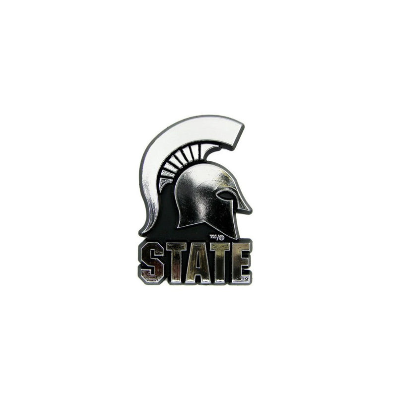 Michigan State Spartans Silver Auto Emblem