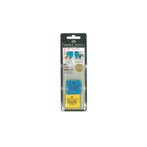 Faber-Castell 2 Kneadable Art Erasers, 127120-2, Colors May Vary