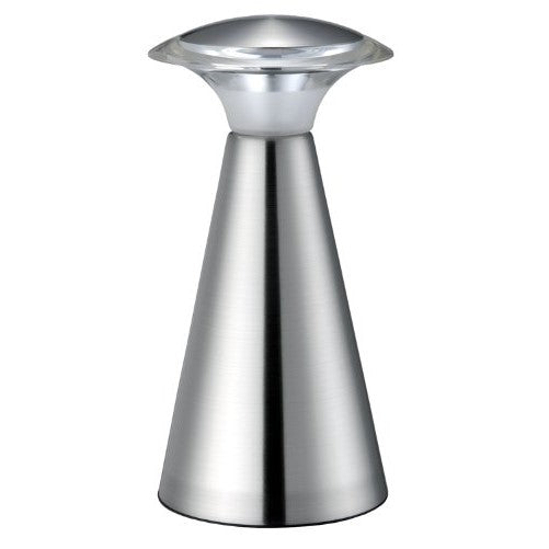 Light It! By Fulcrum 24412-130, Lanterna Wireless LED Touch Lamp, 8 Inch, Metal Silver
