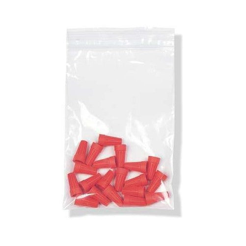 4 Mil Clear Zip Lock Bags,2.5 x 3 Inches,5 Packs of 100