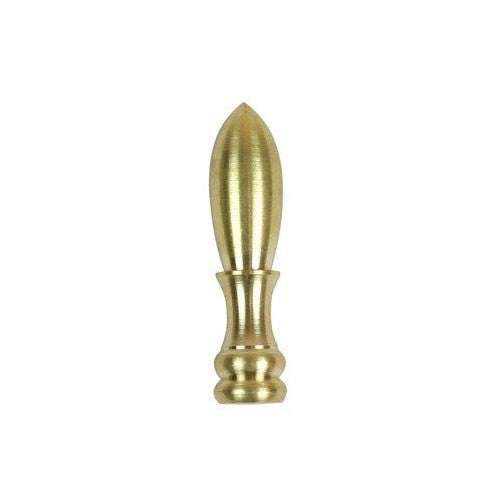 Finial Bullet 1/4-27 2in Brass