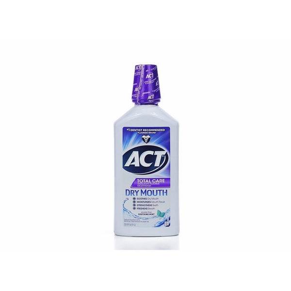 ACT Total Care Anticavity Fluoride Mouthwash Dry Mouth, 33.8 Ounce