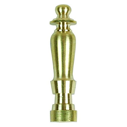 Jandorf 60100 Finial Spindle, 2" Long 1/4-27 Thread Solid Brass