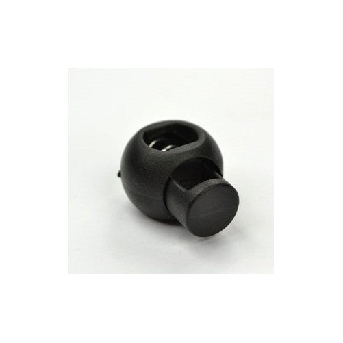 Bluecell Pack of 20 Pcs Single Hole Spring Loaded Round Ball Shaped Stop Sliding Cord Locks for Shoelace Sport Backpack