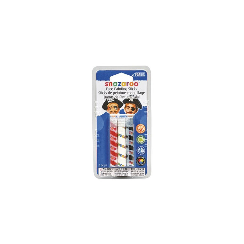 Snazaroo Face Paint Sticks - Boys, Set of 3