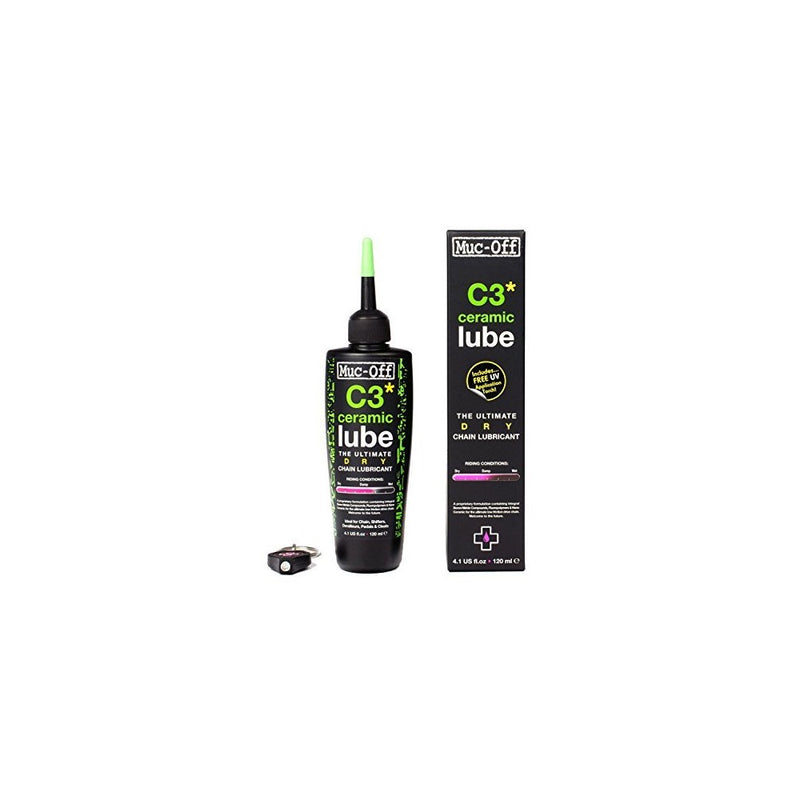 Muc-Off 872 C3 Dry Ceramic Lube, 120ml (En, Fr, Es, Green)