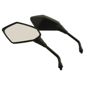 Neverlandback Pair of Stealth Style Motorcycle Mirrors - Kawasaki, Suzuki, Honda, Victory
