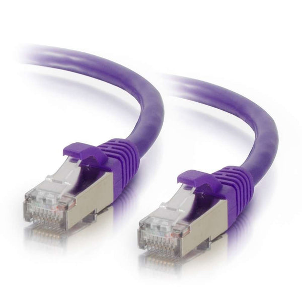 C2G/Cables to Go 00911 Cat6 Snagless Shielded (STP) Network Patch Cable, Purple (25 Feet/7.62 Meters)