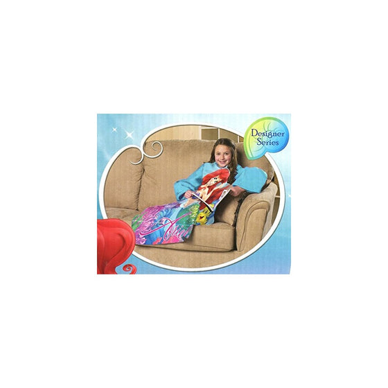 Children's The Little Mermaid Comfy Throw with Sleeves