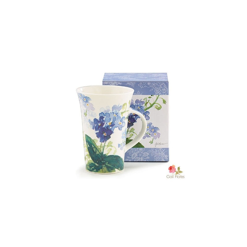 Forget Me Nots Blue Floral Coffee Mug