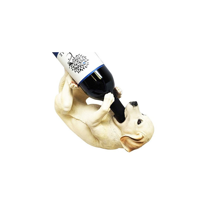 Kitchen Decor Labrador Retriever Dog Wine Bottle Holder Figurine Statue