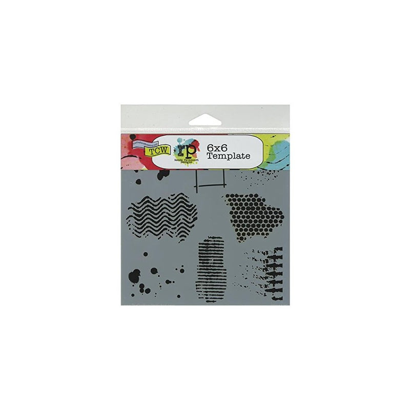 Crafters Workshop TCW6X6-437 Template, 6 by 6-Inch, Texturized