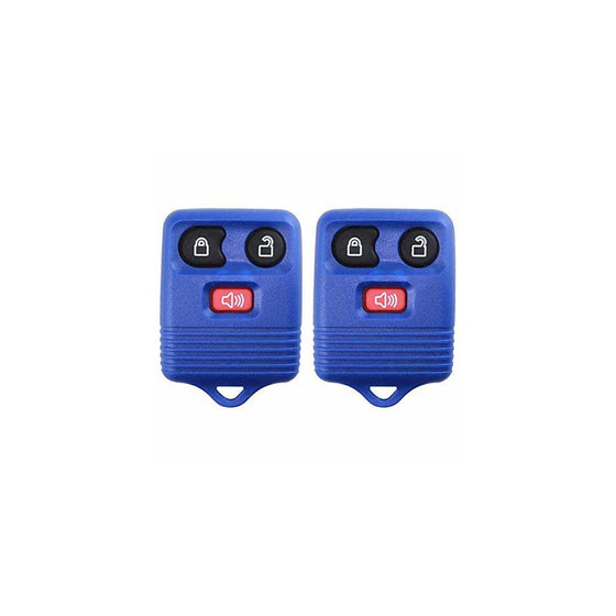 2 KeylessOption Blue Replacement 3 Button Keyless Entry Remote Control Key Fob Clicker