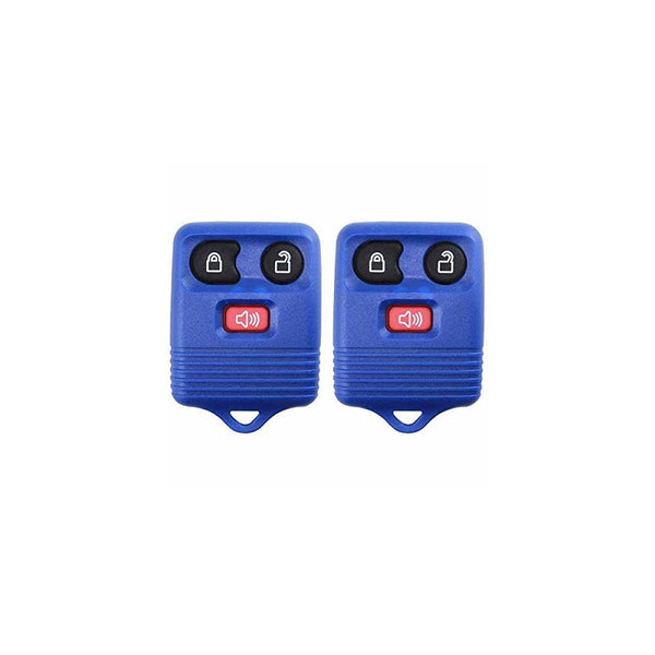 2 KeylessOption Blue Replacement 3 Button Keyless Entry Remote Control Key Fob Clicker