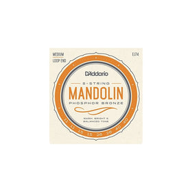 D'Addario EJ74 Phosphor Bronze Mandolin Strings, Medium, 11-40
