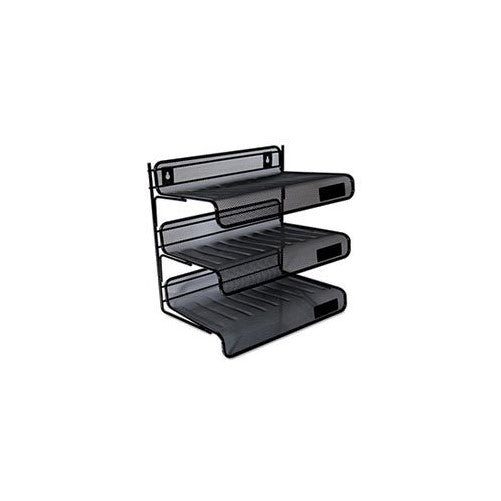UNV20006 - Universal Mesh Three-Tier Desk Shelf