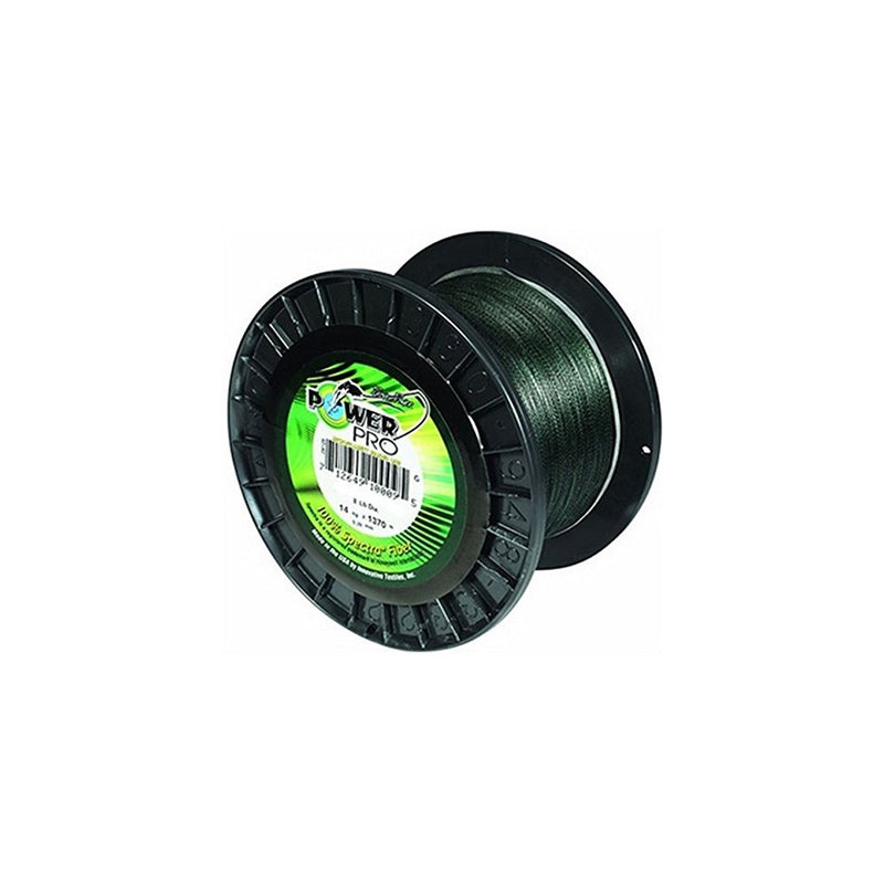 Power Pro 33400800500E Maxcuatro Braided Fishing Line, 80 lb/500 yd, Moss Green
