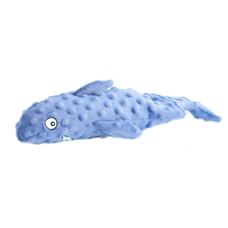 ZippyPaws Deluxe Water Bottle Crusherz - No Stuffing Plush Dog Toy (Shark)