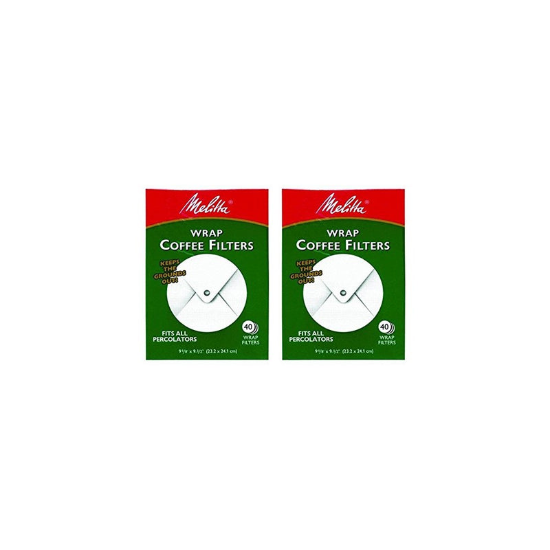 Melitta White Wrap Around Coffee Filter for Percolator (Pack of 2)