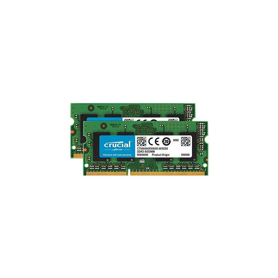 Crucial 16GB Kit (8GBx2) DDR3/DDR3L 1866 MT/s (PC3-14900) SODIMM 204-Pin Memory For Mac - CT2K8G3S186DM