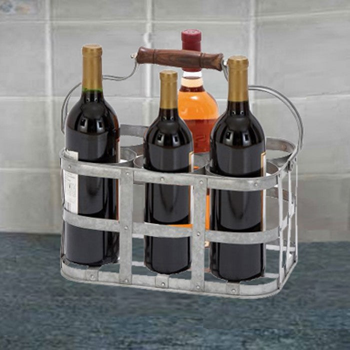 Rectangular Wooden Bar Table with Storage, White and Chrome