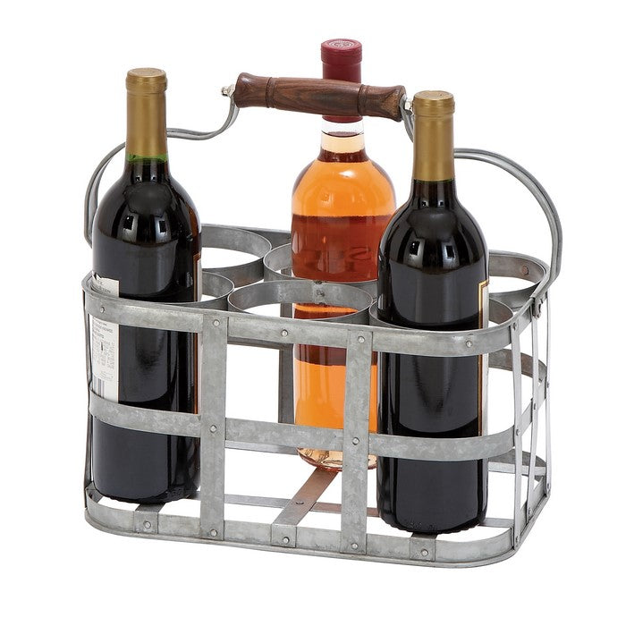Rectangular Wooden Bar Table with Storage, White and Chrome