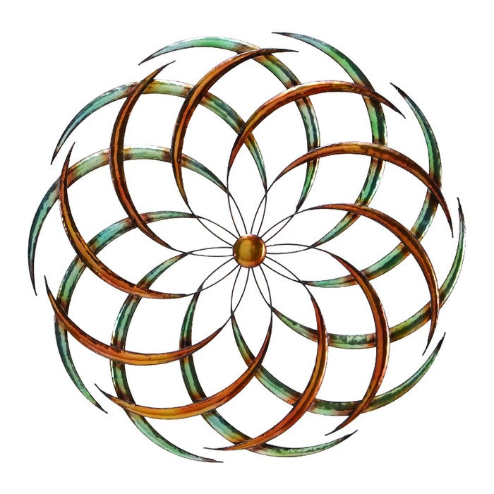 Benzara Modern Circular Metal WallDecor, Multicolor