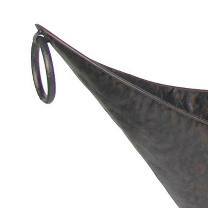 Oval Metal Container with Hammered Details and Ring Handles,Set of 2,Bronze