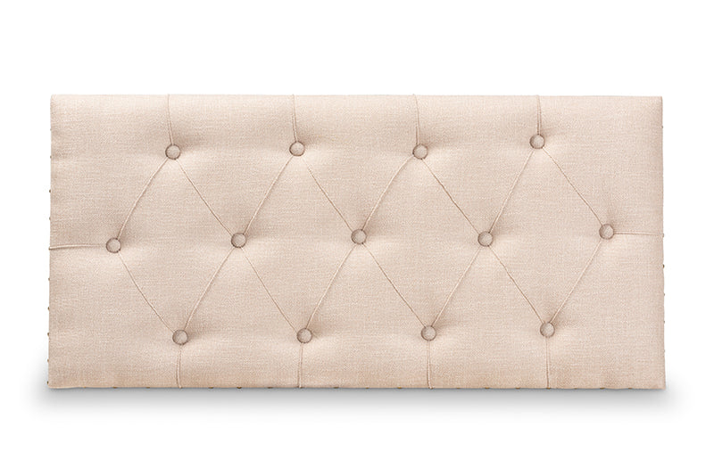 Baxton Studio Kyra Modern and Contemporary Beige Fabric Upholstered Storage Trunk Ottoman