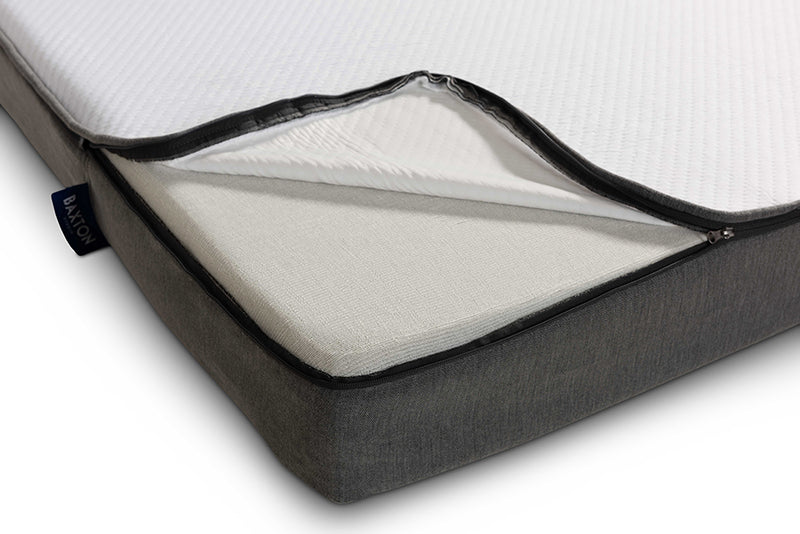 Baxton Studio Emery 6-Inch Dual Layered Hypoallergenic Full Size Memory Foam Mattress
