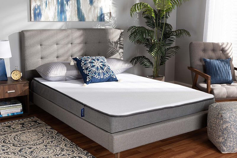 Baxton Studio Emery 6-Inch Dual Layered Hypoallergenic Full Size Memory Foam Mattress