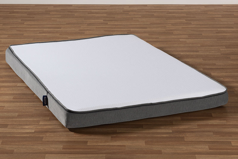 Baxton Studio Emery 6-Inch Dual Layered Hypoallergenic Full Size Memory Foam Mattress