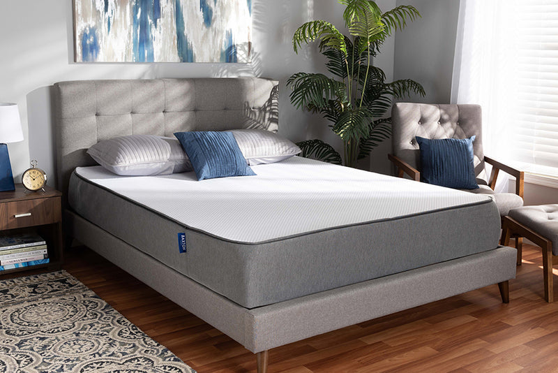 Baxton Studio Cara 10-Inch Triple Layered Hypoallergenic Full Size Memory Foam Mattress