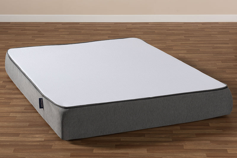 Baxton Studio Cara 10-Inch Triple Layered Hypoallergenic Full Size Memory Foam Mattress